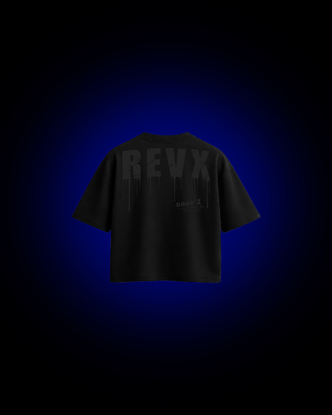 BLACK COTTON BOXY PUMP COVER T-SHIRT 2.2