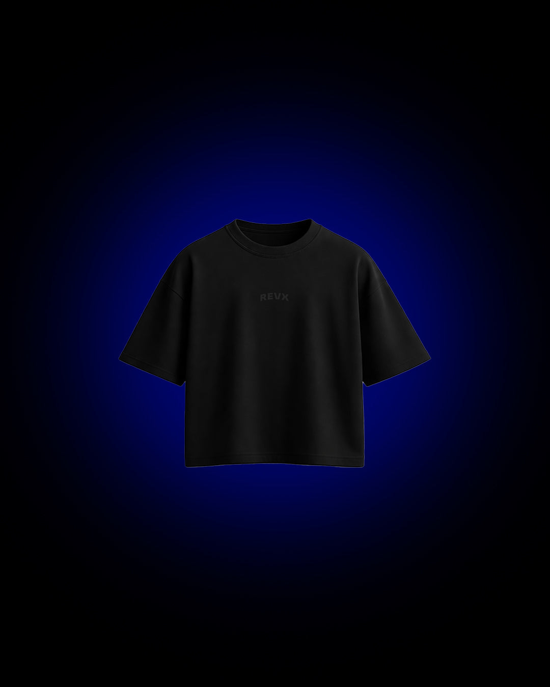 BLACK COTTON BOXY PUMP COVER T-SHIRT 2.2
